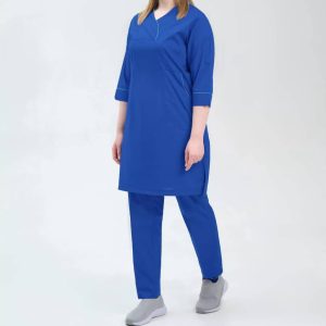 لباس اتاق عمل آبی کاربنی